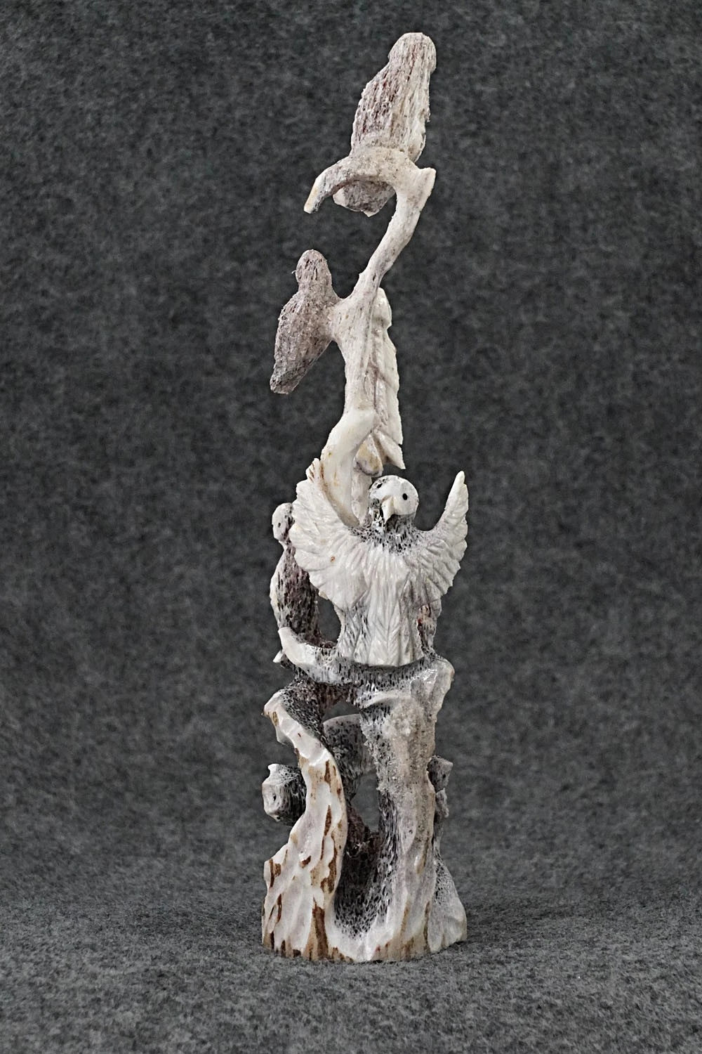 Owls Zuni Fetish Carving - Ruben Najera