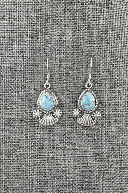 Turquoise & Sterling Silver Earrings - Verley Betone