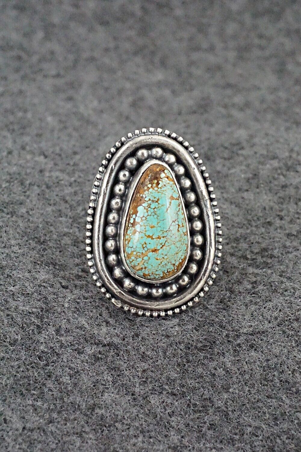 Turquoise & Sterling Silver Ring - Marita Benally - Size 7