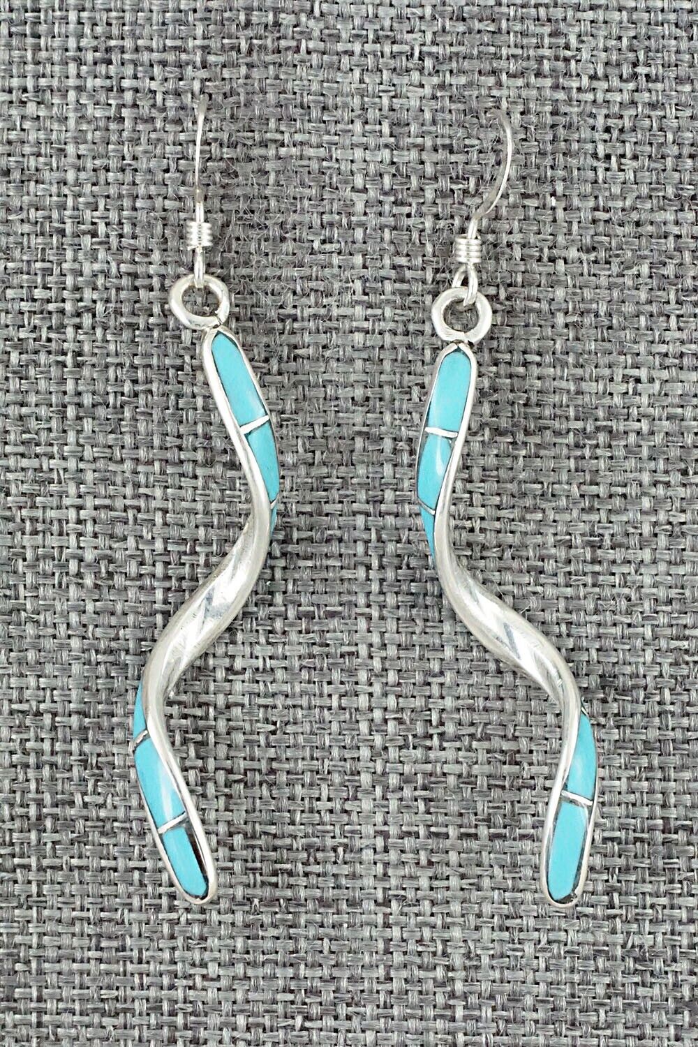 Turquoise & Sterling Silver Earrings - Ira Johnson