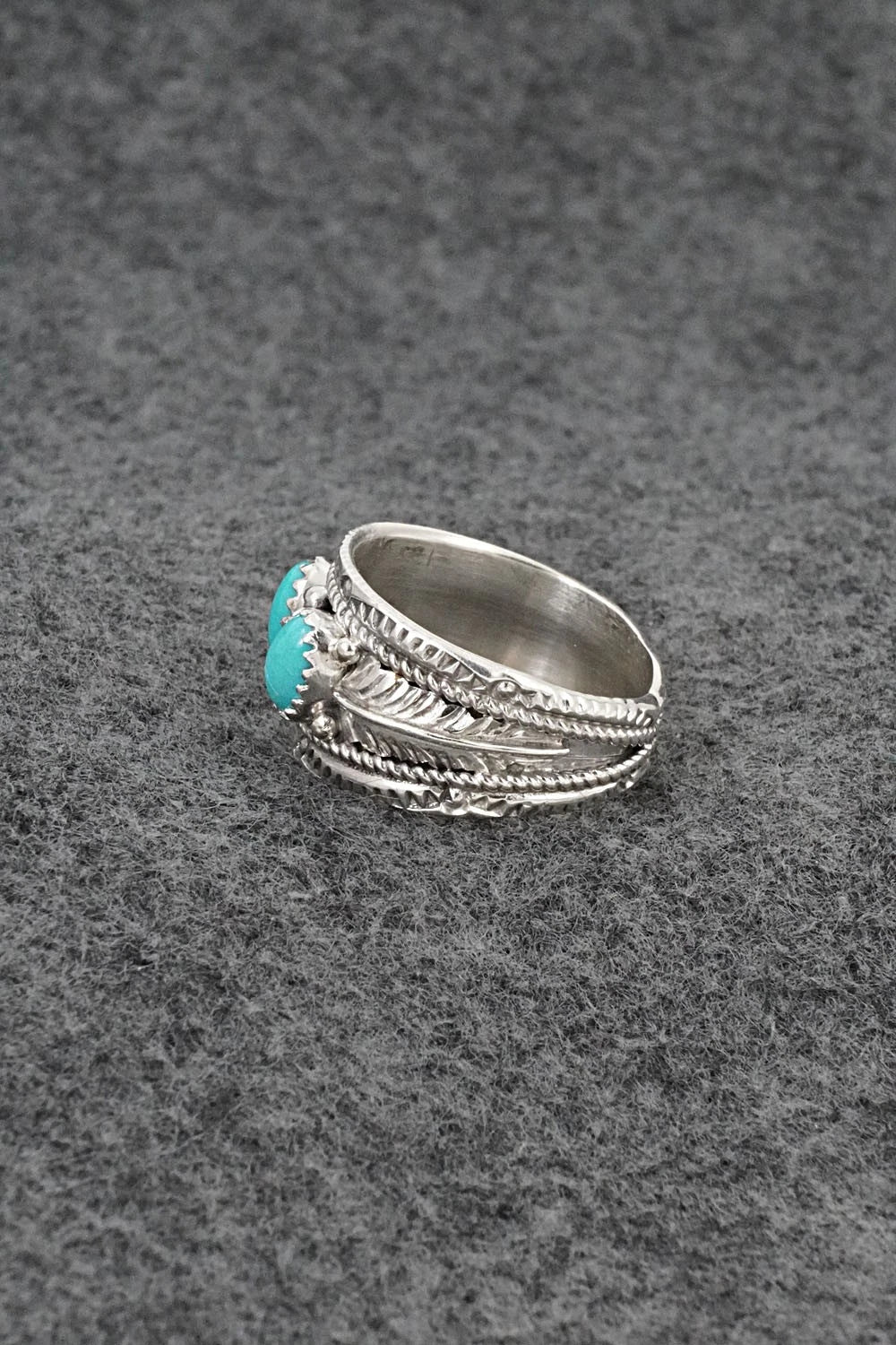 Turquoise & Sterling Silver Ring - Betty Begaye - Size 10