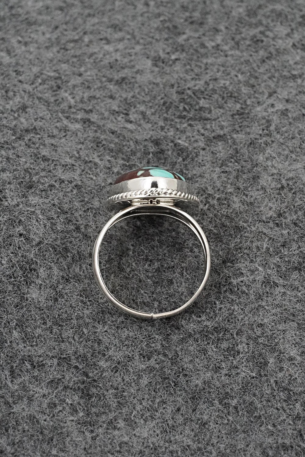 Turquoise & Sterling Silver Ring - Eugene Gruber - Size 6