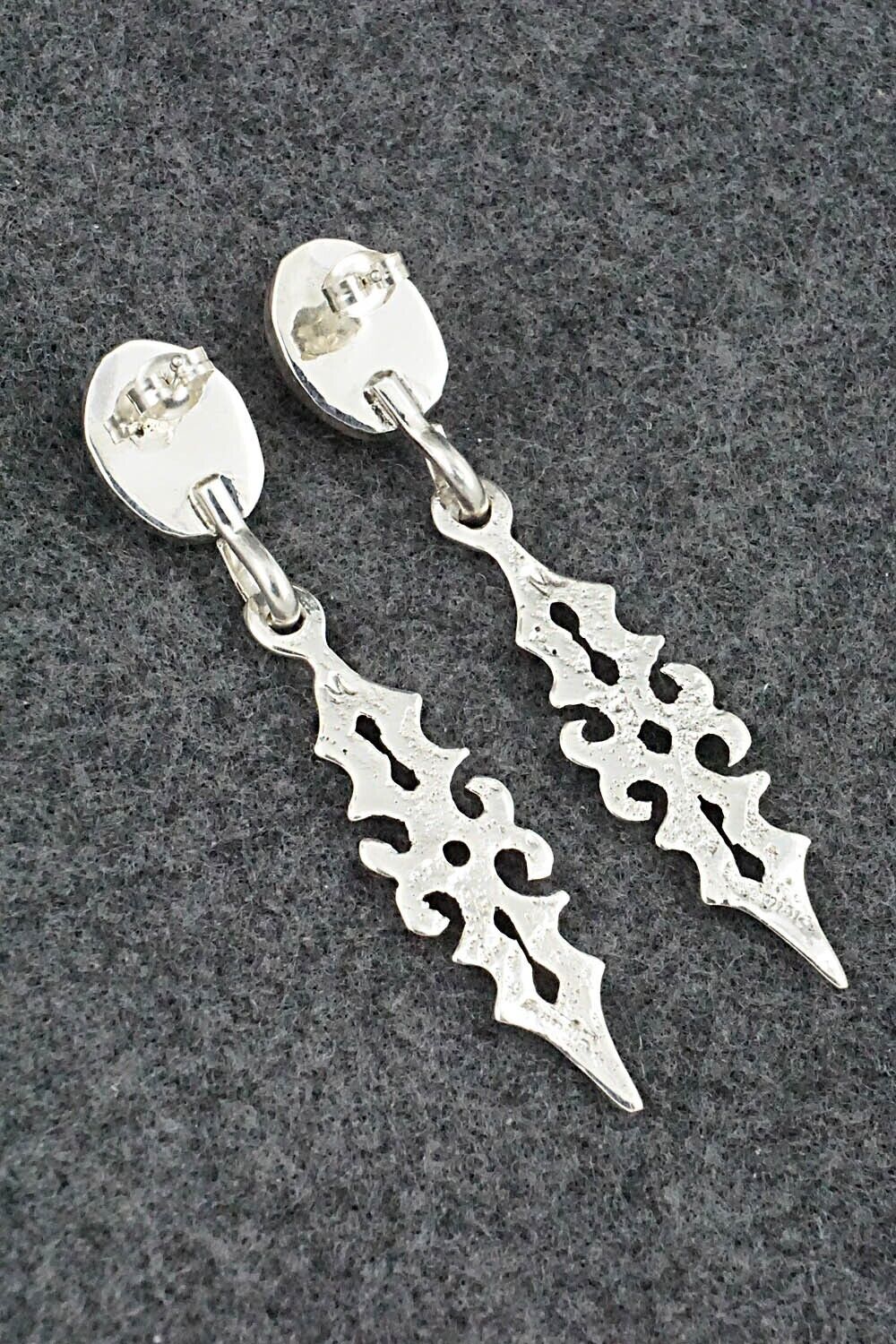 Spiny Oyster & Sterling Silver Earrings - Mildred Parkhurst