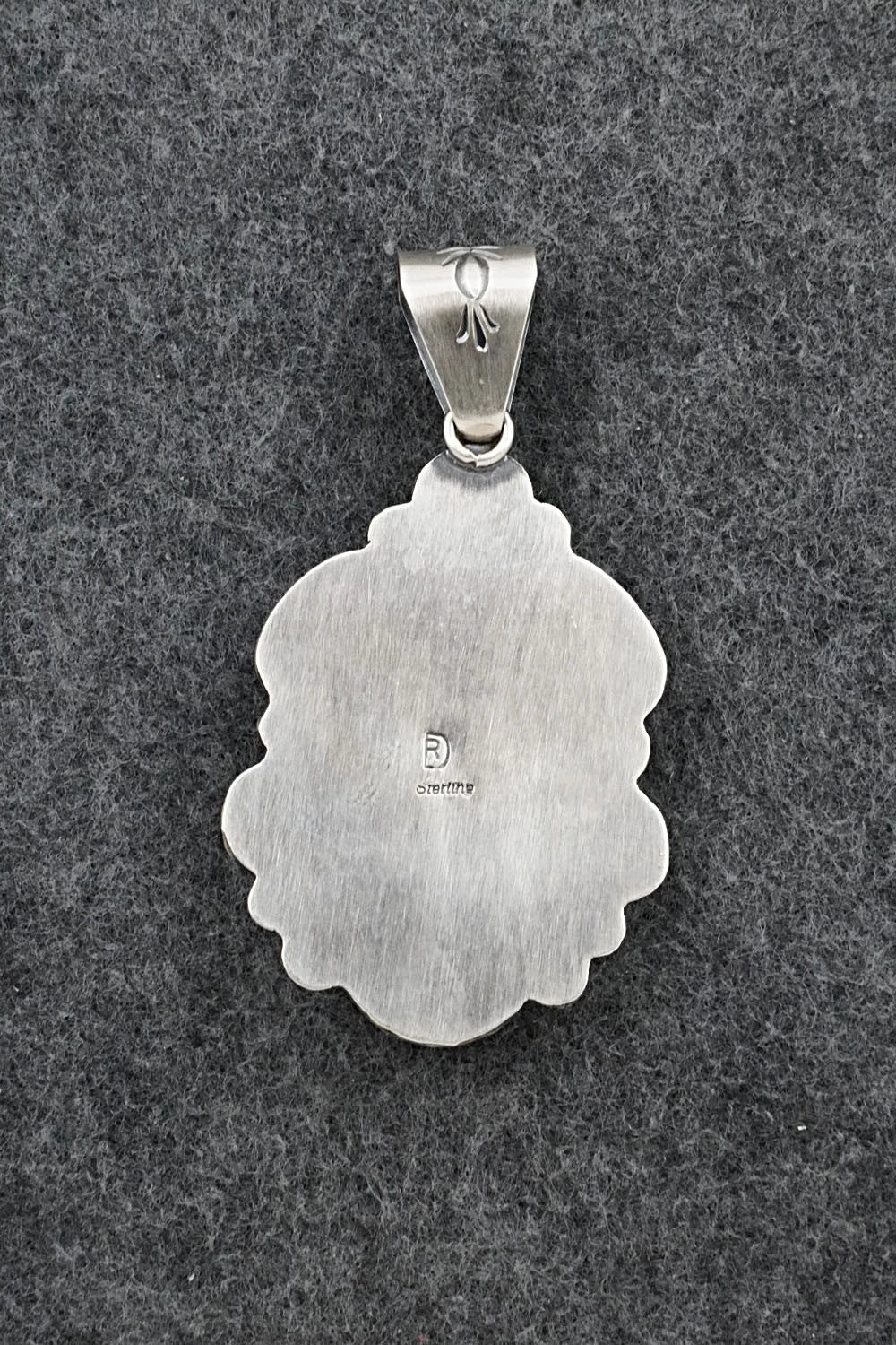 Turquoise & Sterling Silver Pendant - Raymond Delgarito