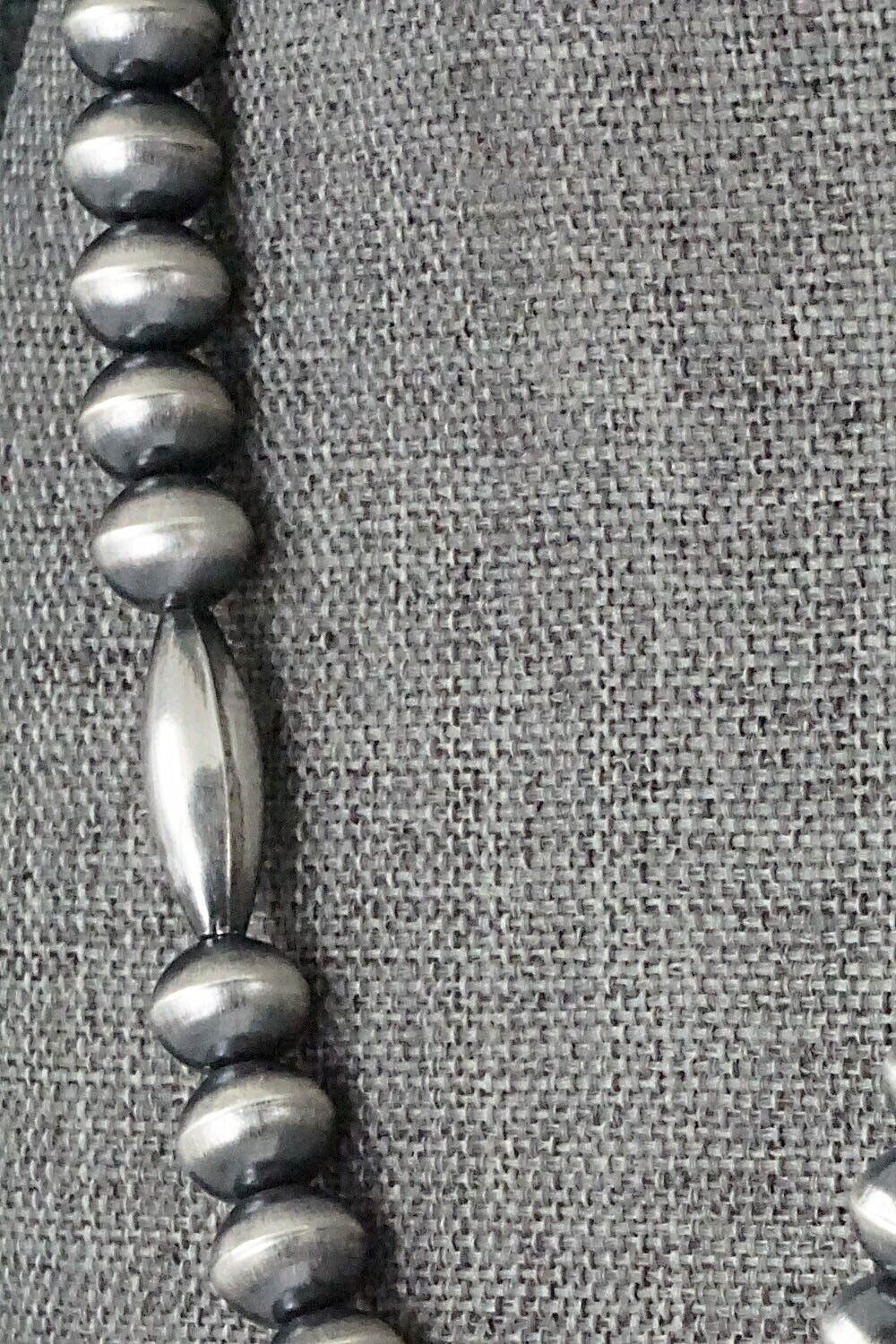 Sterling Silver Navajo Pearl Necklace 18" - Tonisha Haley