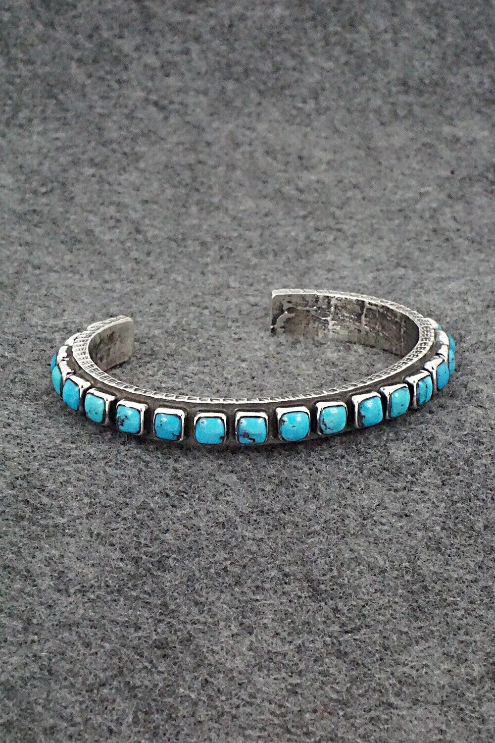 Turquoise & Sterling Silver Bracelet - Ernest Rangel