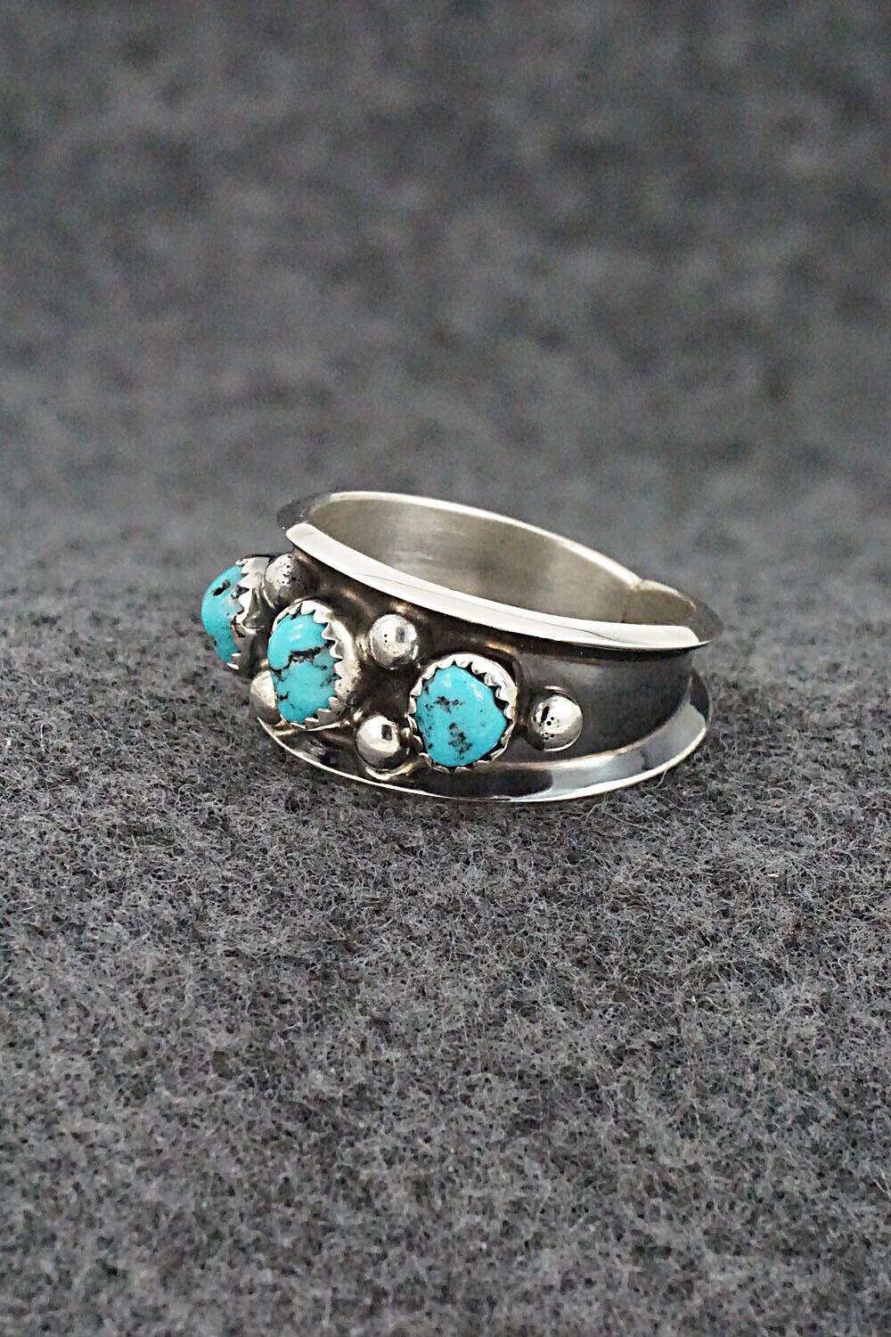 Turquoise & Sterling Silver Ring - Paul Largo - Size 8.75