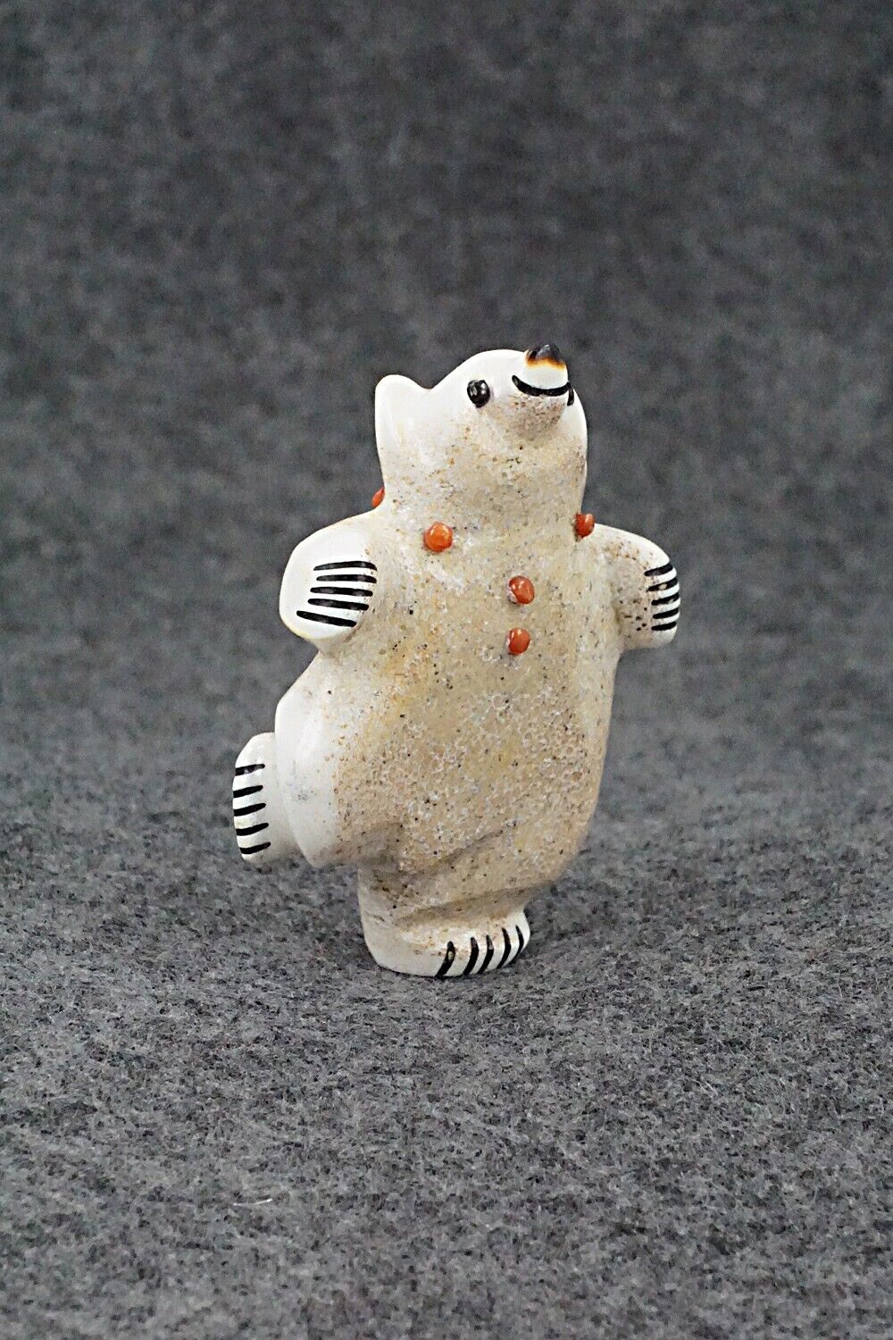 Dancing Bear Zuni Fetish Carving - Claudia Peina