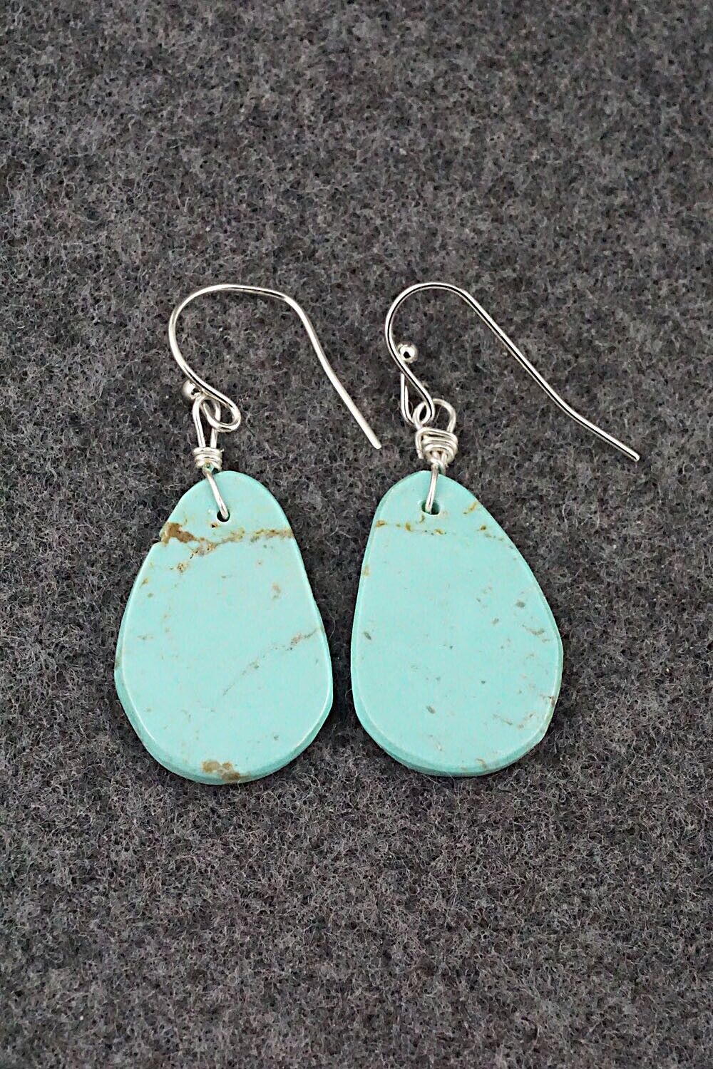 Turquoise & Sterling Silver Earrings - Joe Garcia