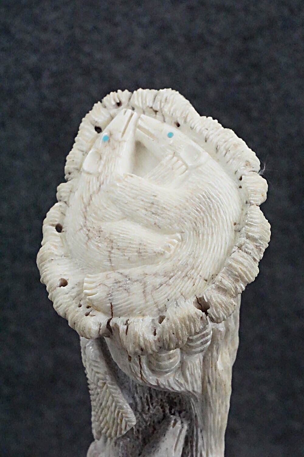 Bears & Eagles Zuni Fetish Carving - Destry Siutza