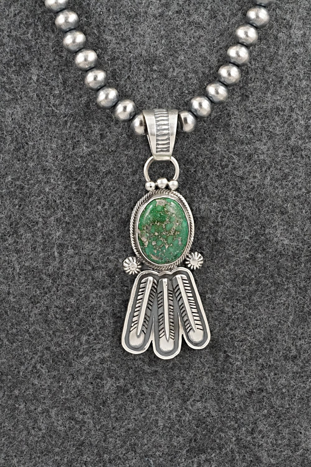Turquoise & Sterling Silver Necklace - Verley Betone