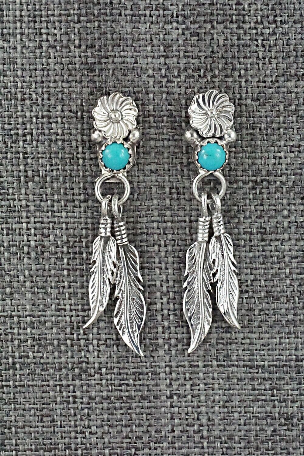 Turquoise & Sterling Silver Earrings - Judy Largo