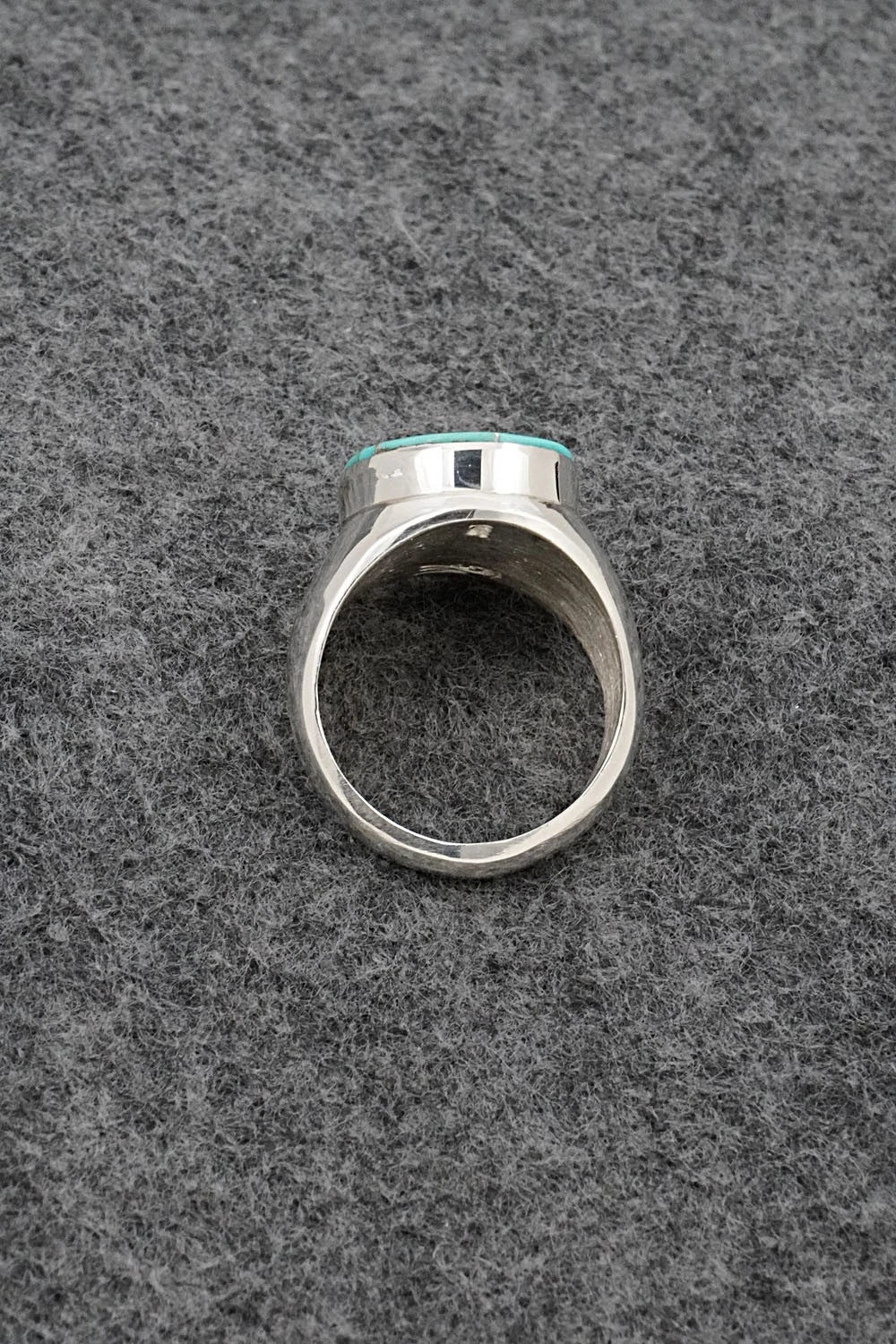 Turquoise & Sterling Silver Ring - Wilbert Gray - Size 9