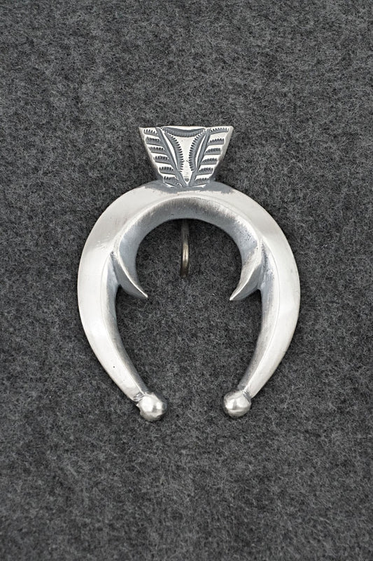 Sterling Silver Naja Pendant - Harrison Bitsue