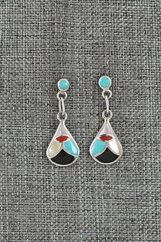 Multi-Stone & Sterling Silver Earrings - Orena Leekya