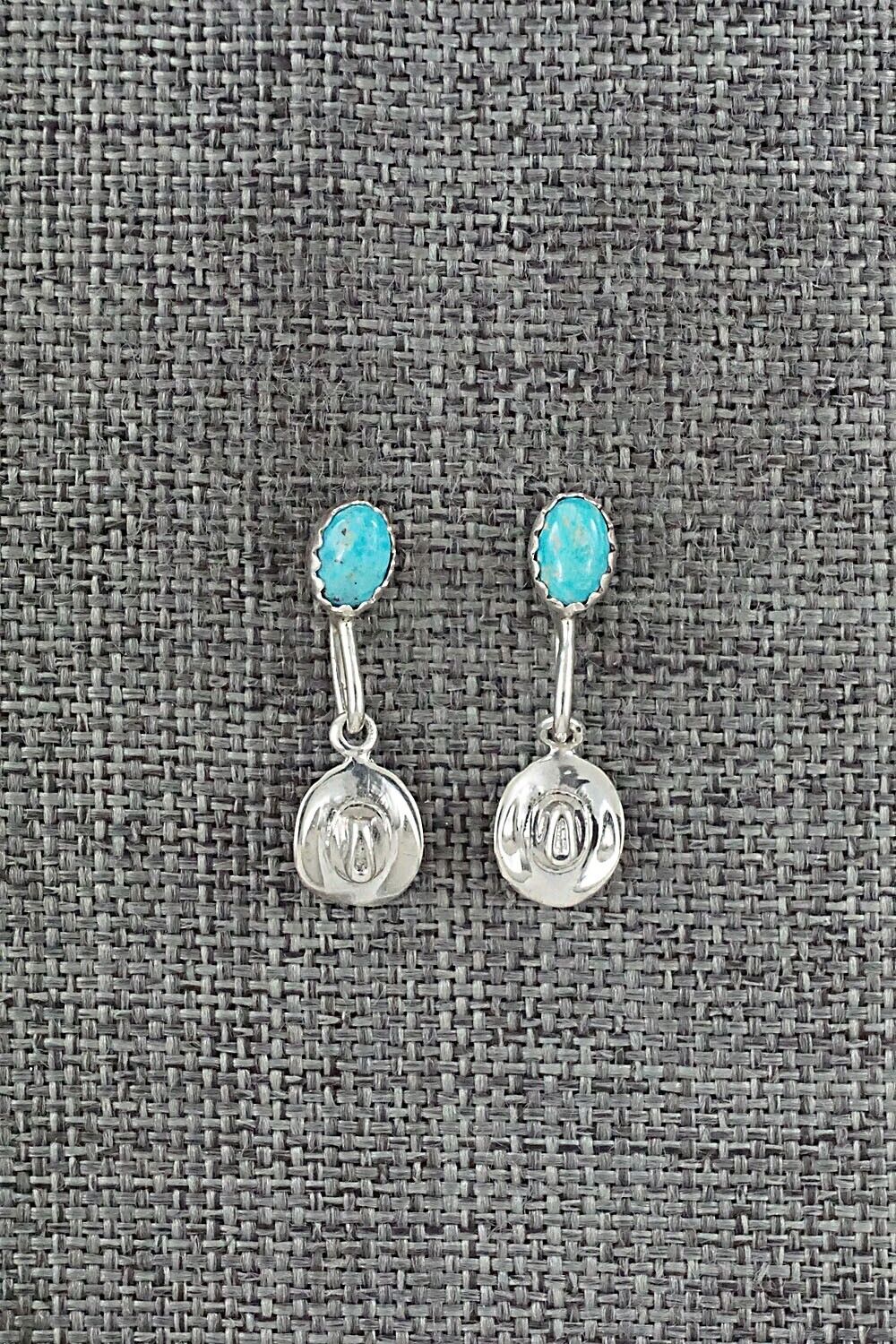 Turquoise & Sterling Silver Earrings - Sharon McCarthy