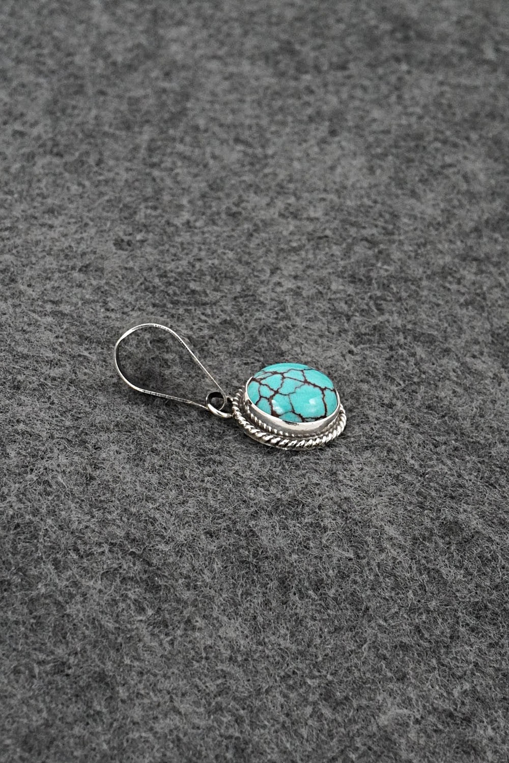 Turquoise & Sterling Silver Pendant - Eugene Gruber