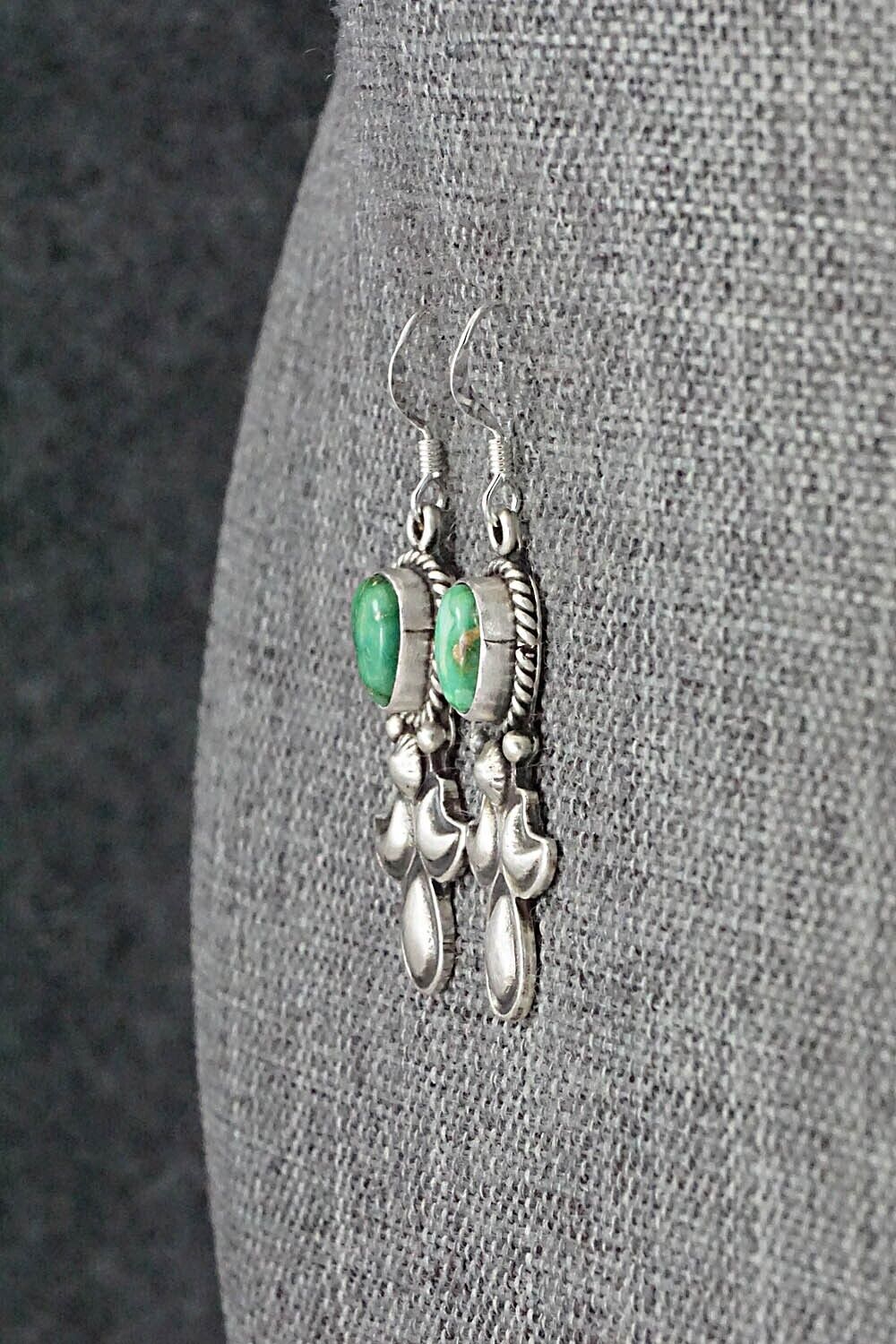 Turquoise & Sterling Silver Earrings - Verley Betone