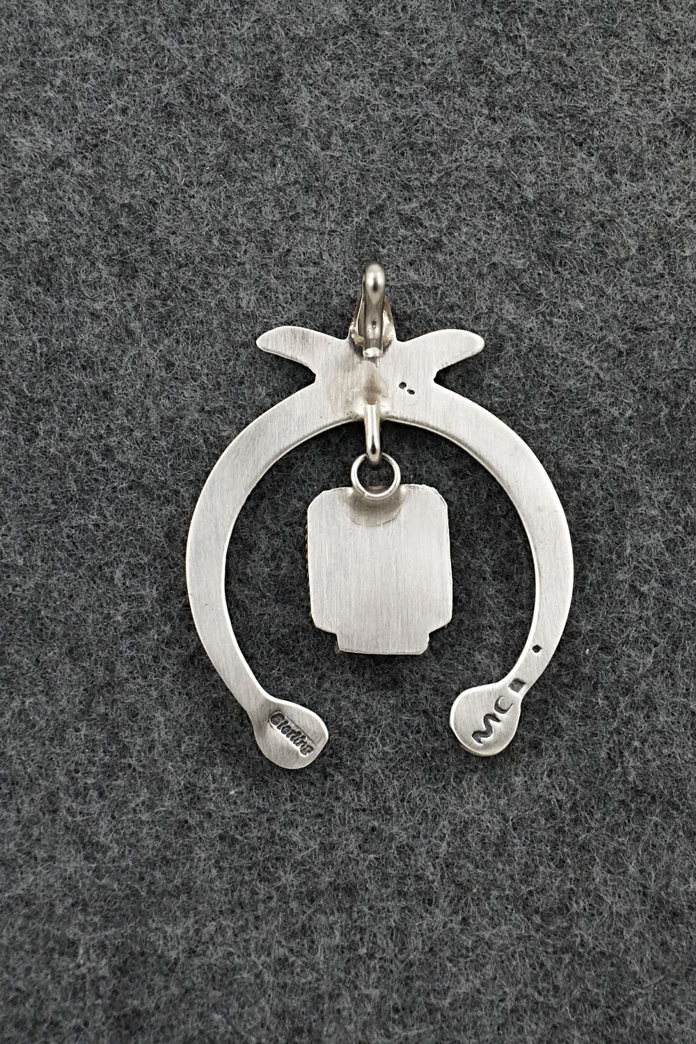 Turquoise & Sterling Silver Pendant - Martha Cayatiento