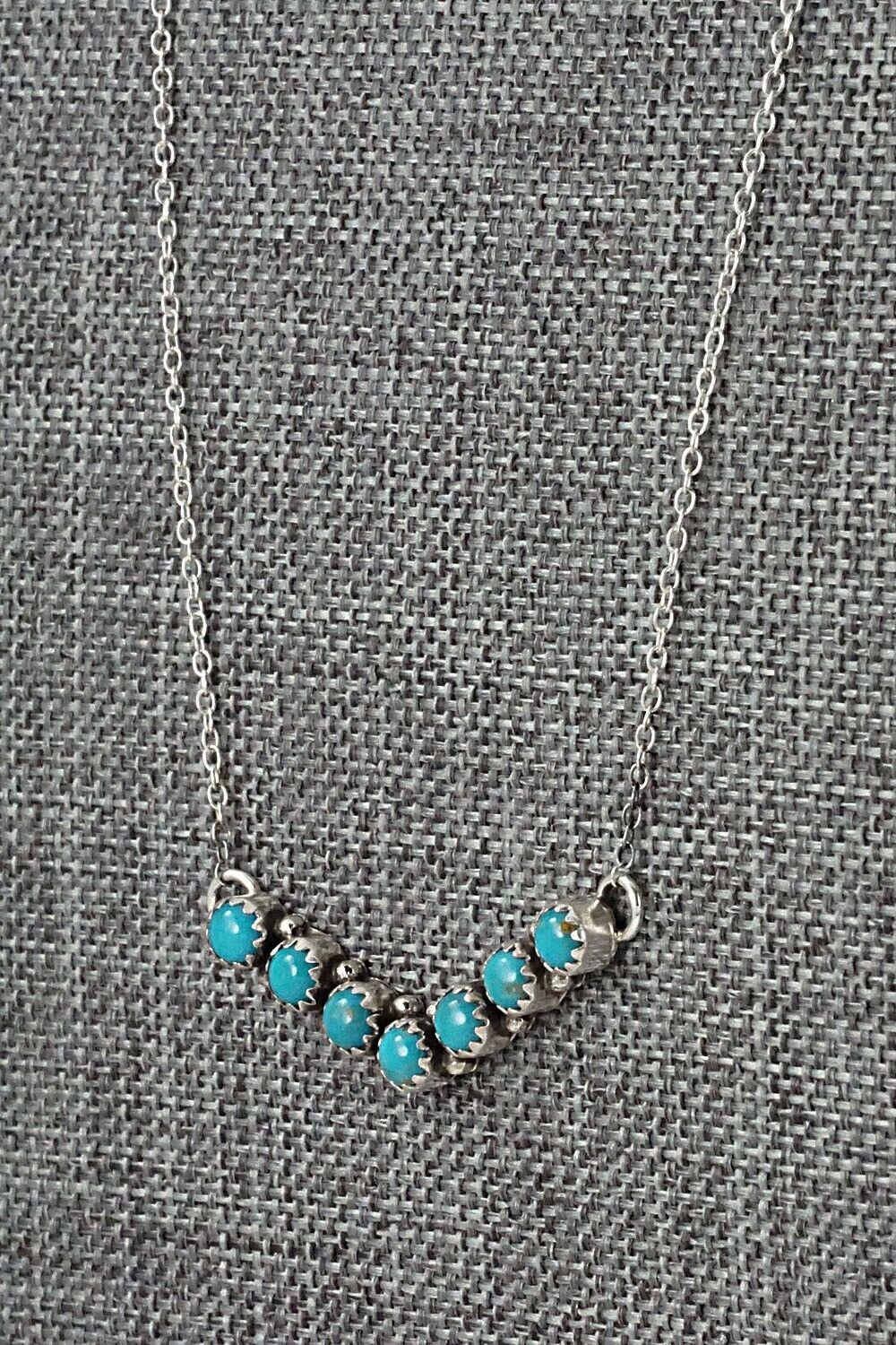 Turquoise & Sterling Silver Necklace - Renell Chaco