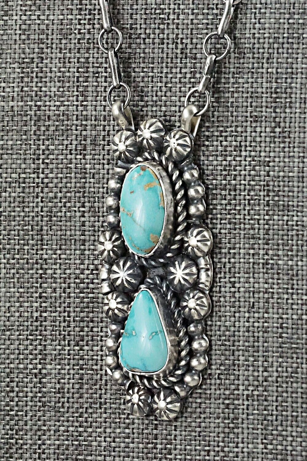 Turquoise & Sterling Silver Necklace - Jeff James