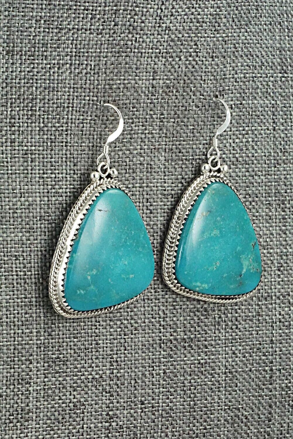 Turquoise & Sterling Silver Earrings - Sharon McCarthy