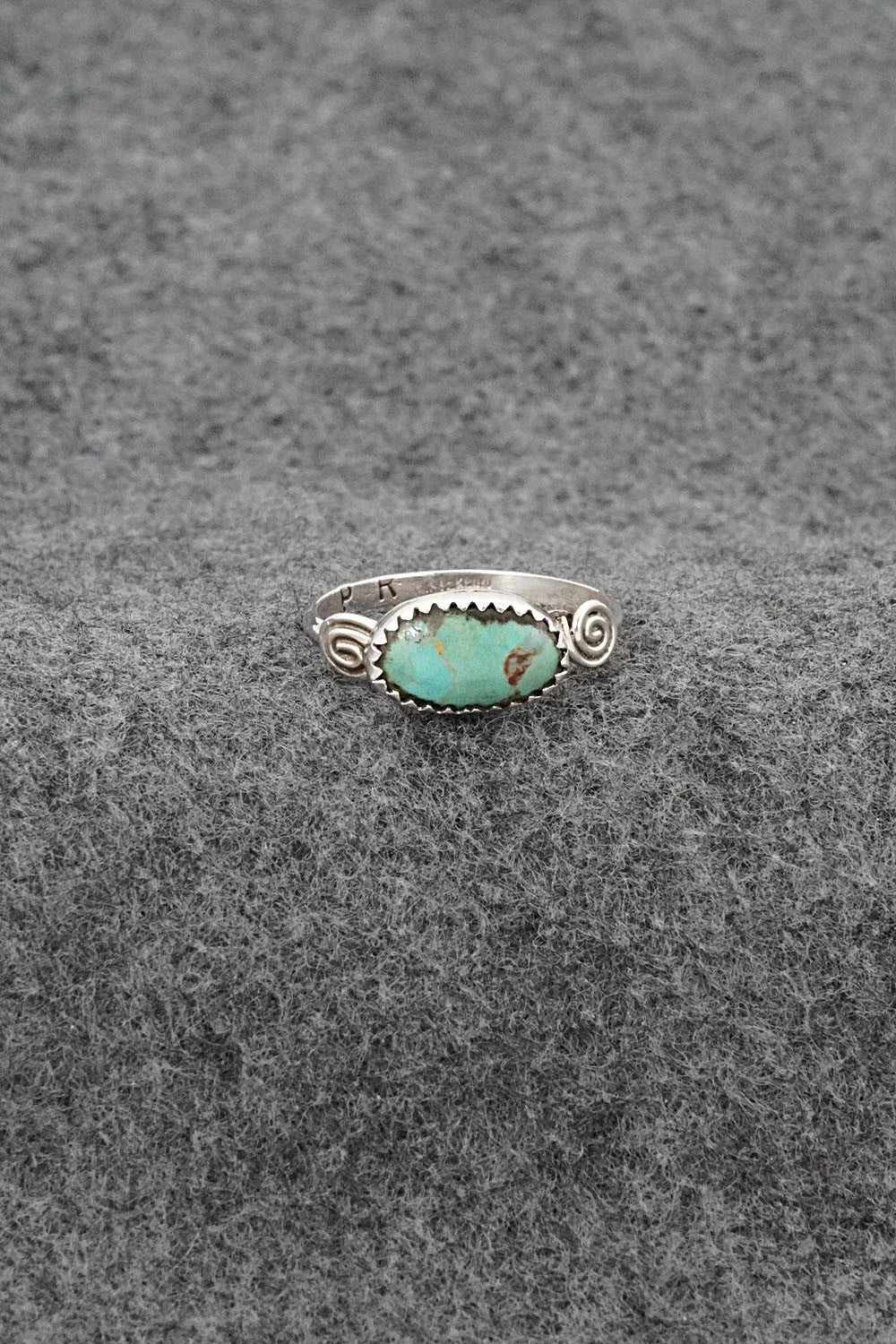 Turquoise & Sterling Silver Ring - Priscilla Reeder - Size 9