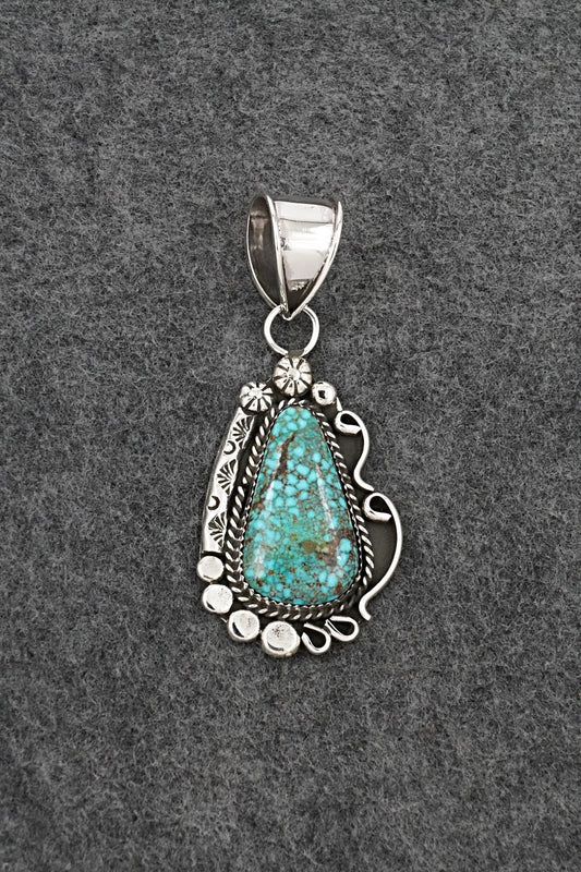 Turquoise & Sterling Silver Pendant - Phil Nez