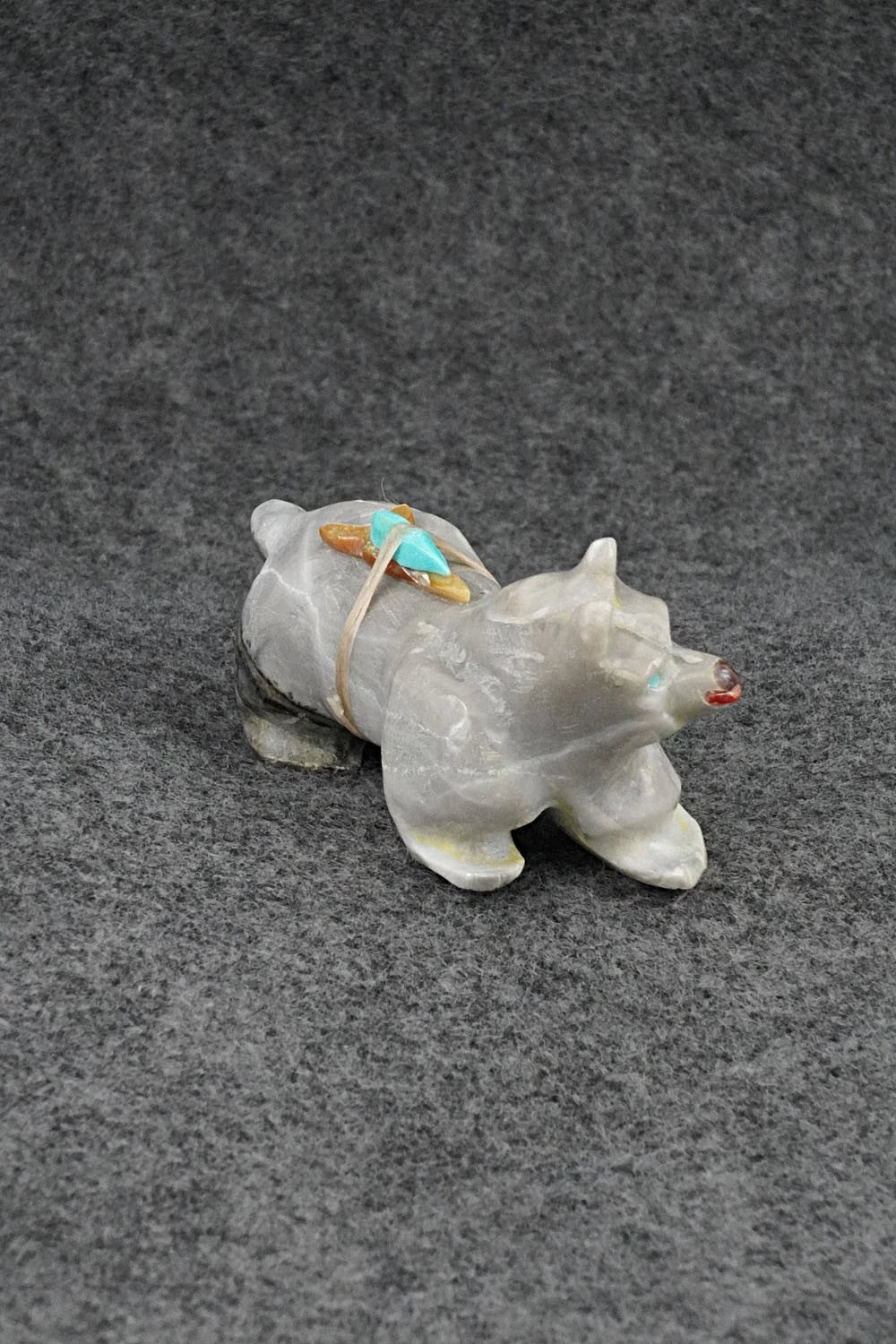 Wolf Zuni Fetish Carving - Freddie Leekya