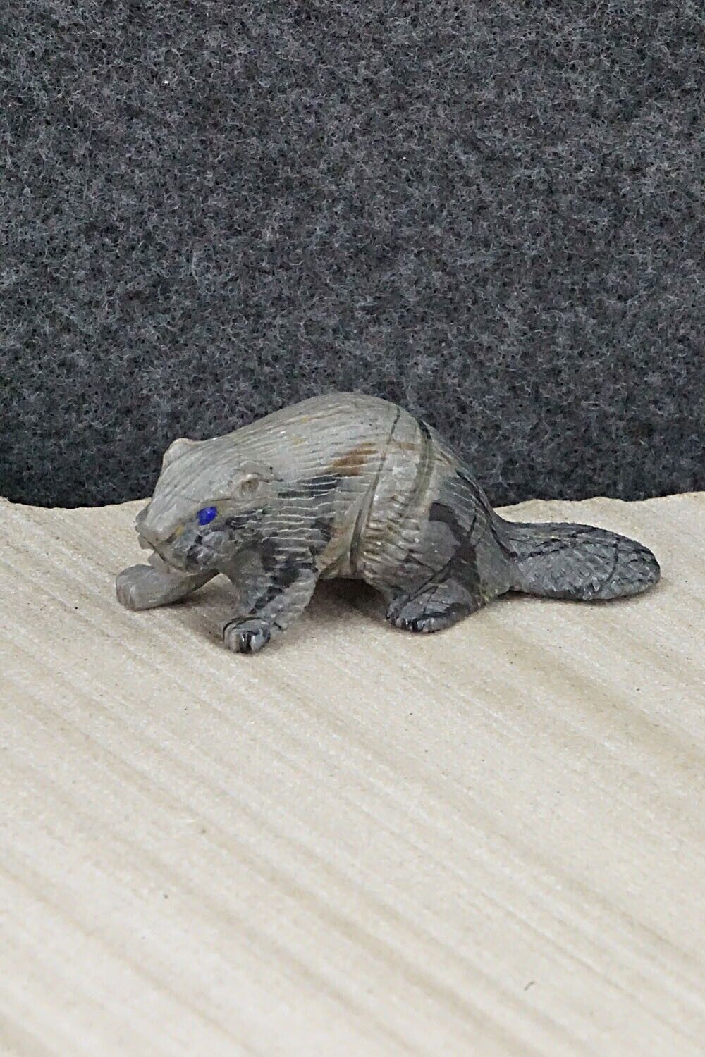 Beaver Zuni Fetish Carving - Lance Cheama