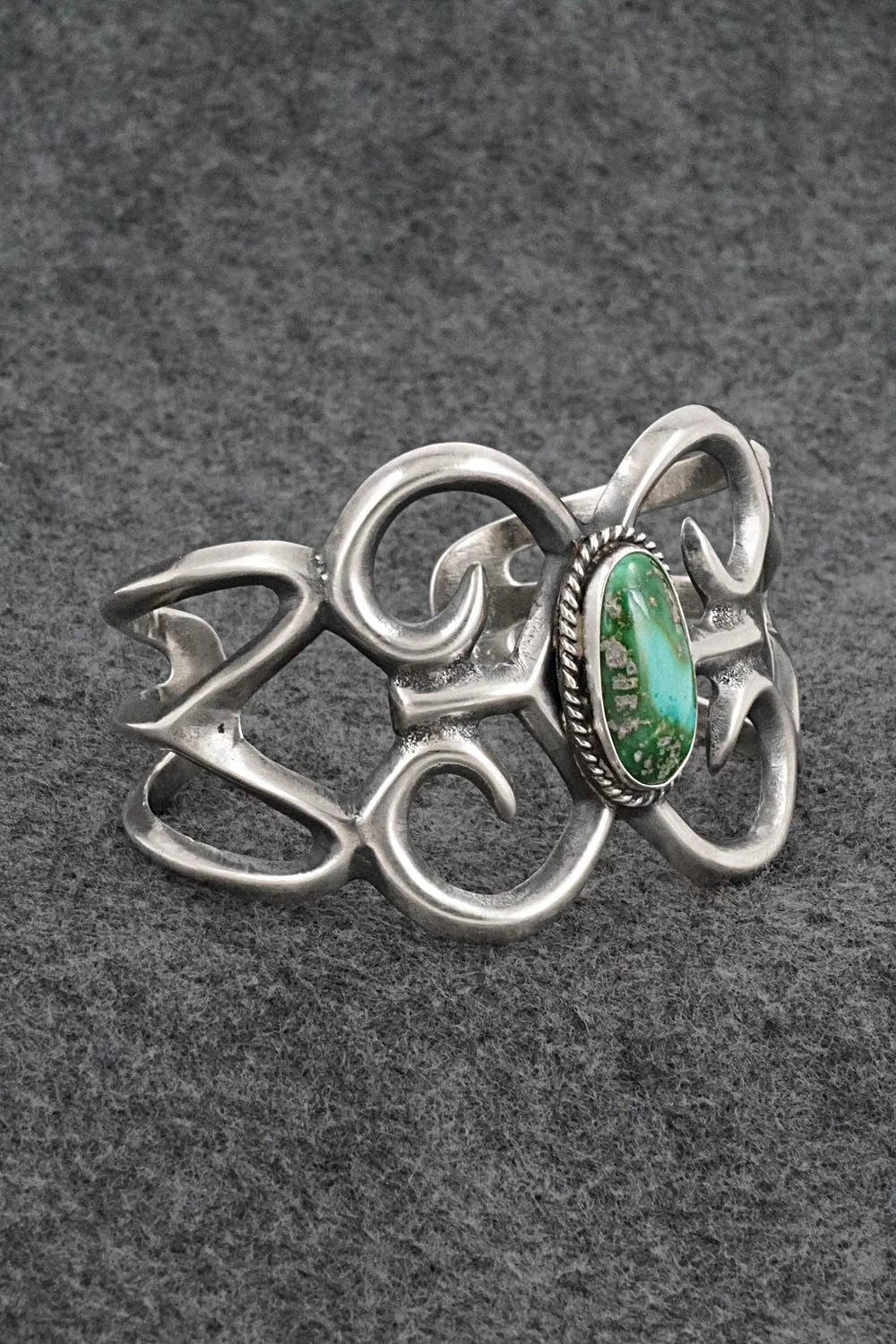 Turquoise & Sterling Silver Bracelet - Eugene Gruber