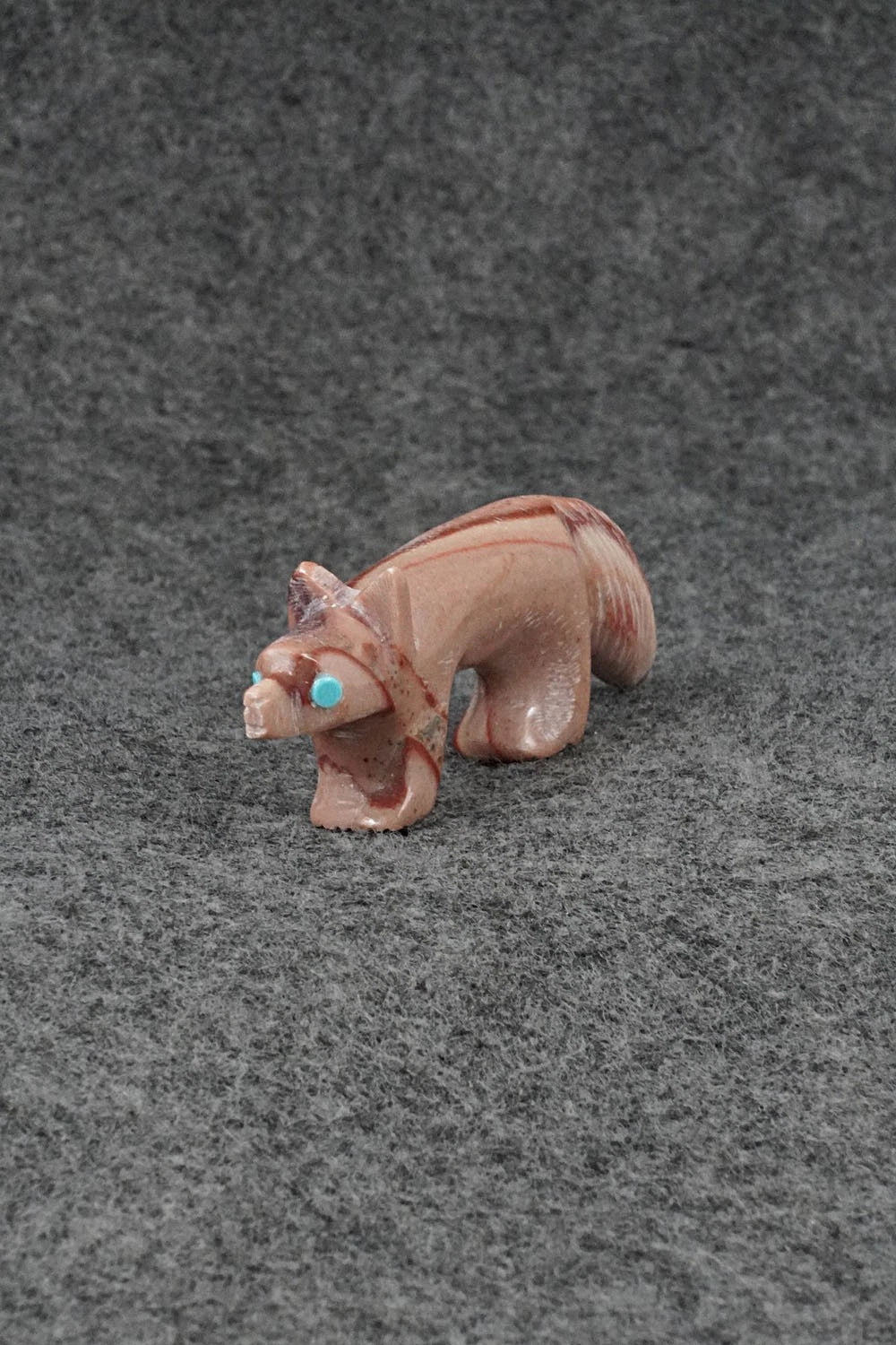 Wolf Zuni Fetish Carving - Ronnie Lunasee