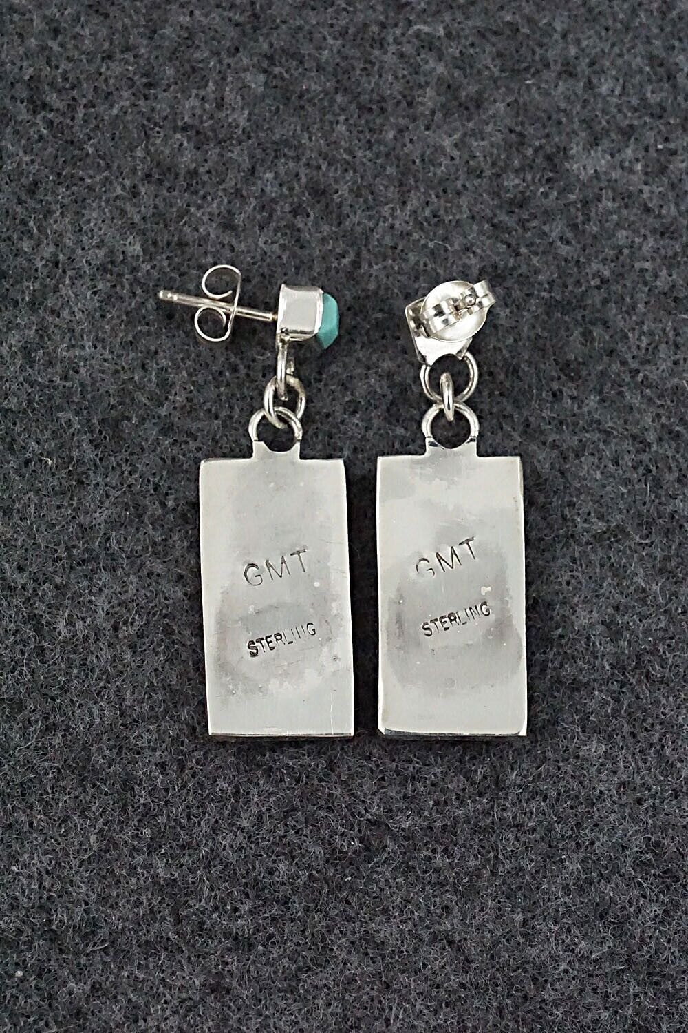 Turquoise & Sterling Silver Earrings - Gloria Tucson