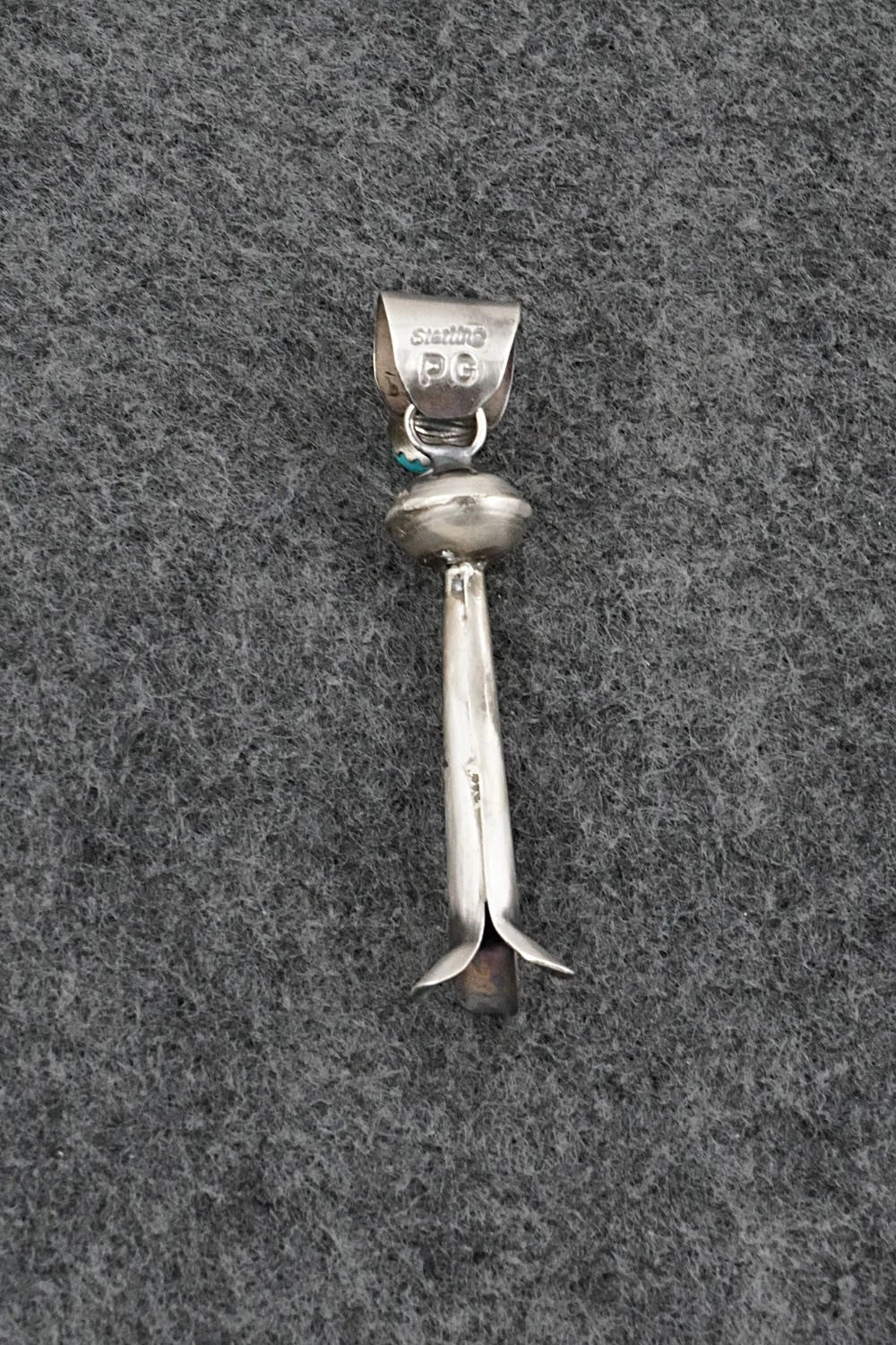 Turquoise & Sterling Silver Pendant - Phil Garcia