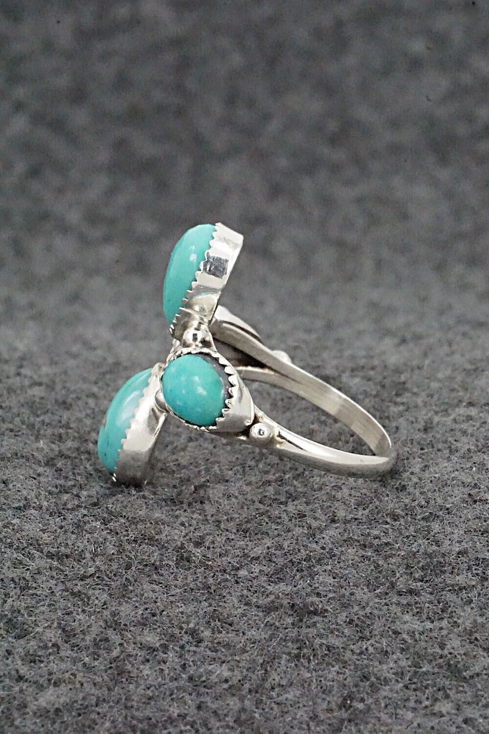Turquoise & Sterling Silver Ring - Maritta Martinez - Size 8.5