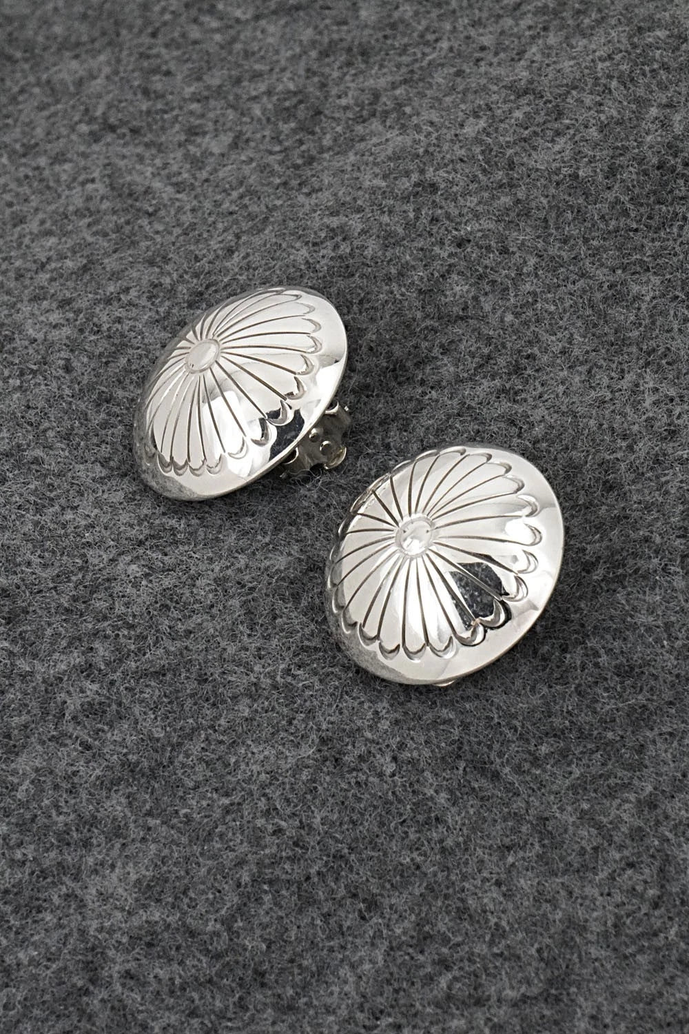 Sterling Silver Earrings - Marie Yazzie