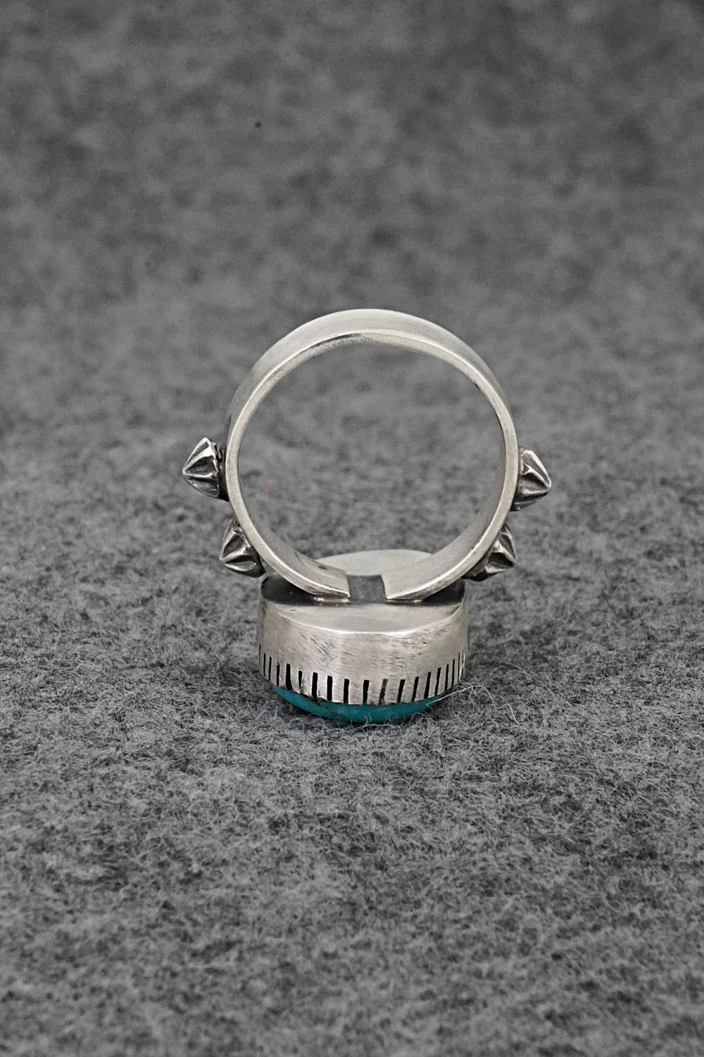 Turquoise & Sterling Silver Ring - Darrin Livingston - Size 8