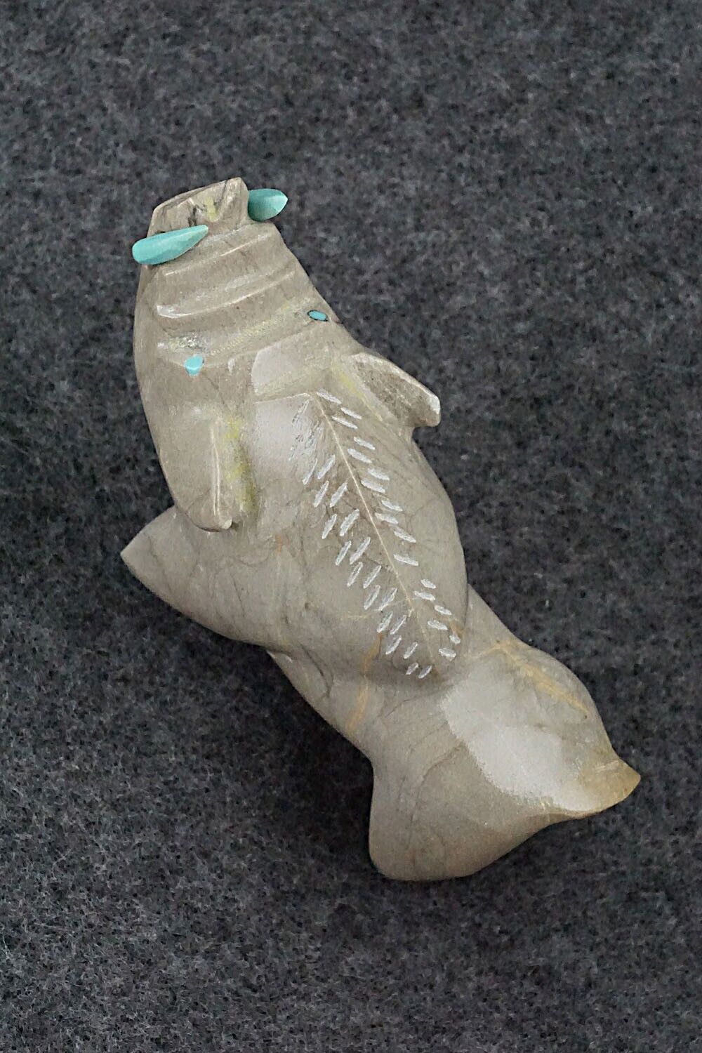 Warthog Zuni Fetish Carving - Enrike Leekya