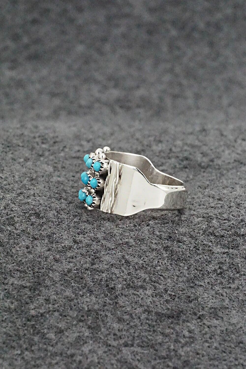 Turquoise & Sterling Silver Ring - Stephen Haloo - Size 7