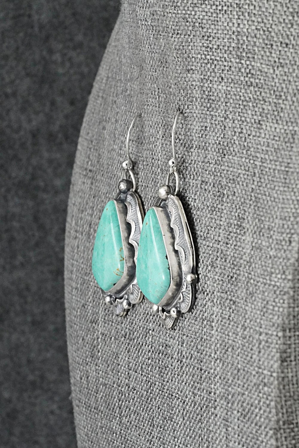 Turquoise & Sterling Silver Earrings - Jackson Hoskie