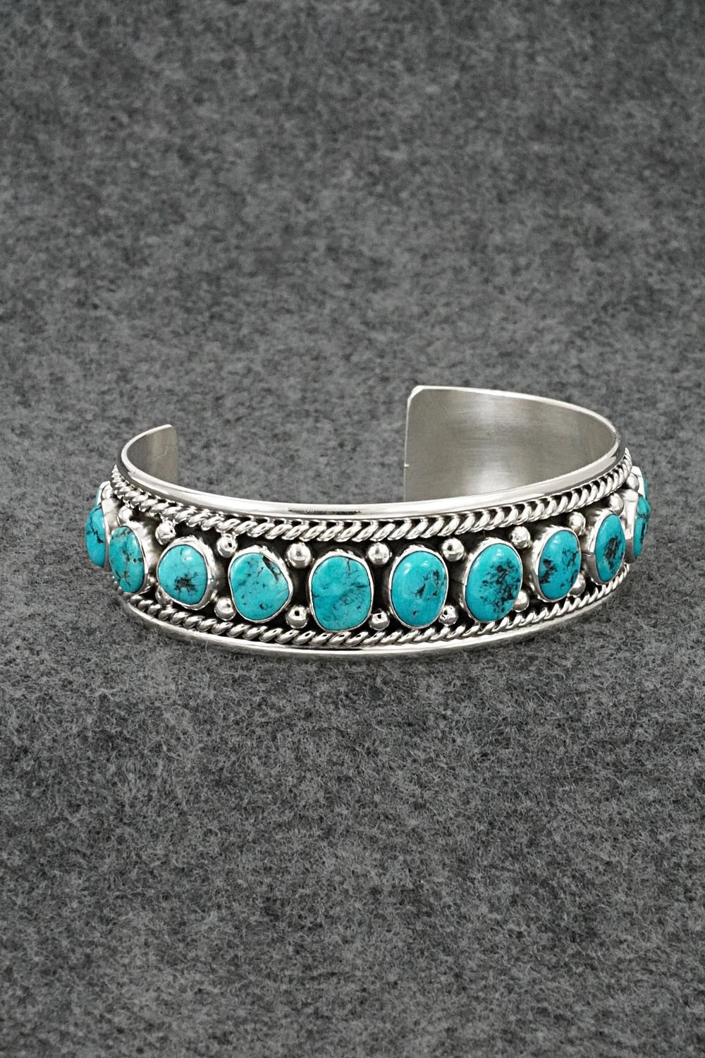 Turquoise & Sterling Silver Bracelet - Chester Charley
