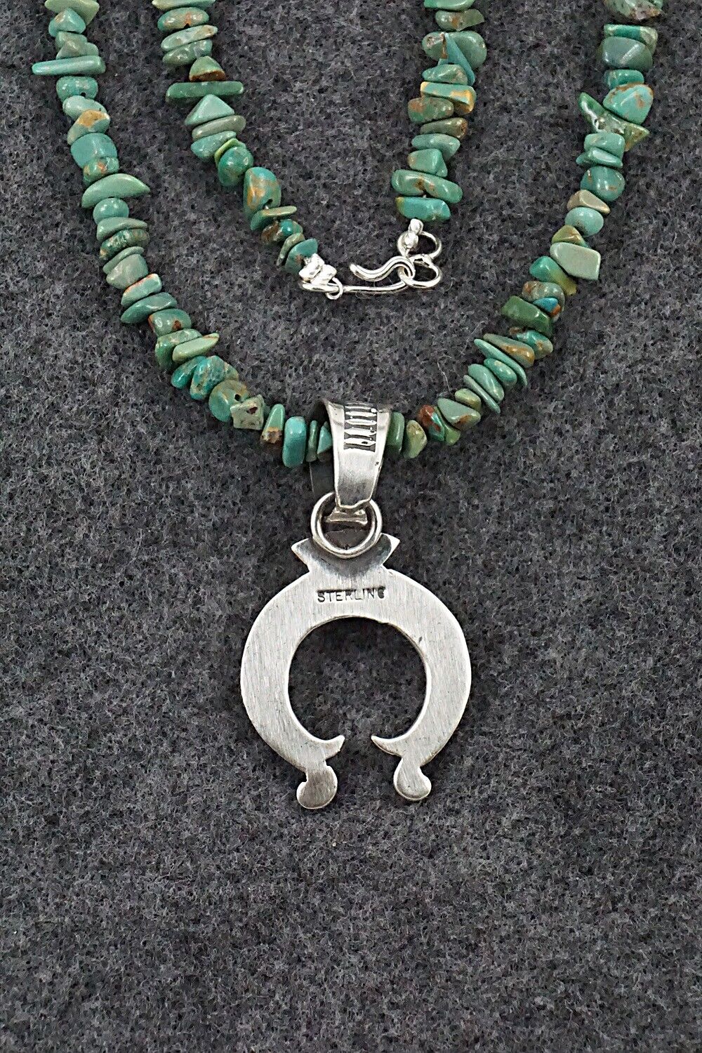 Turquoise & Sterling Silver Necklace 17" - Louise Joe