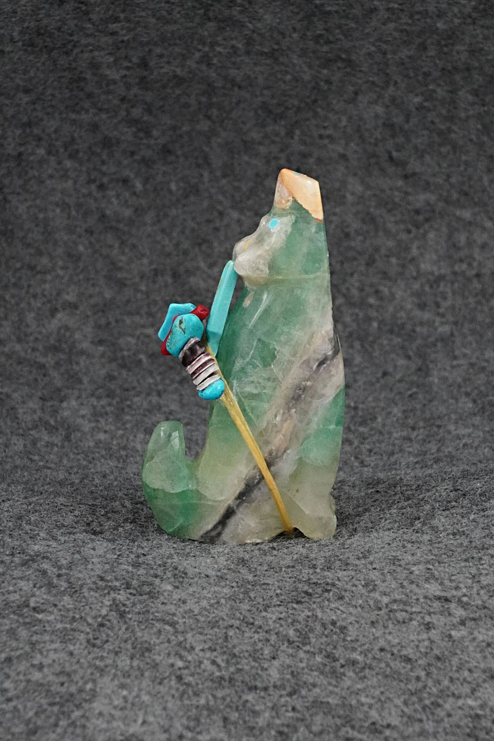 Coyote Zuni Fetish Carving - Rodney Laiwakete