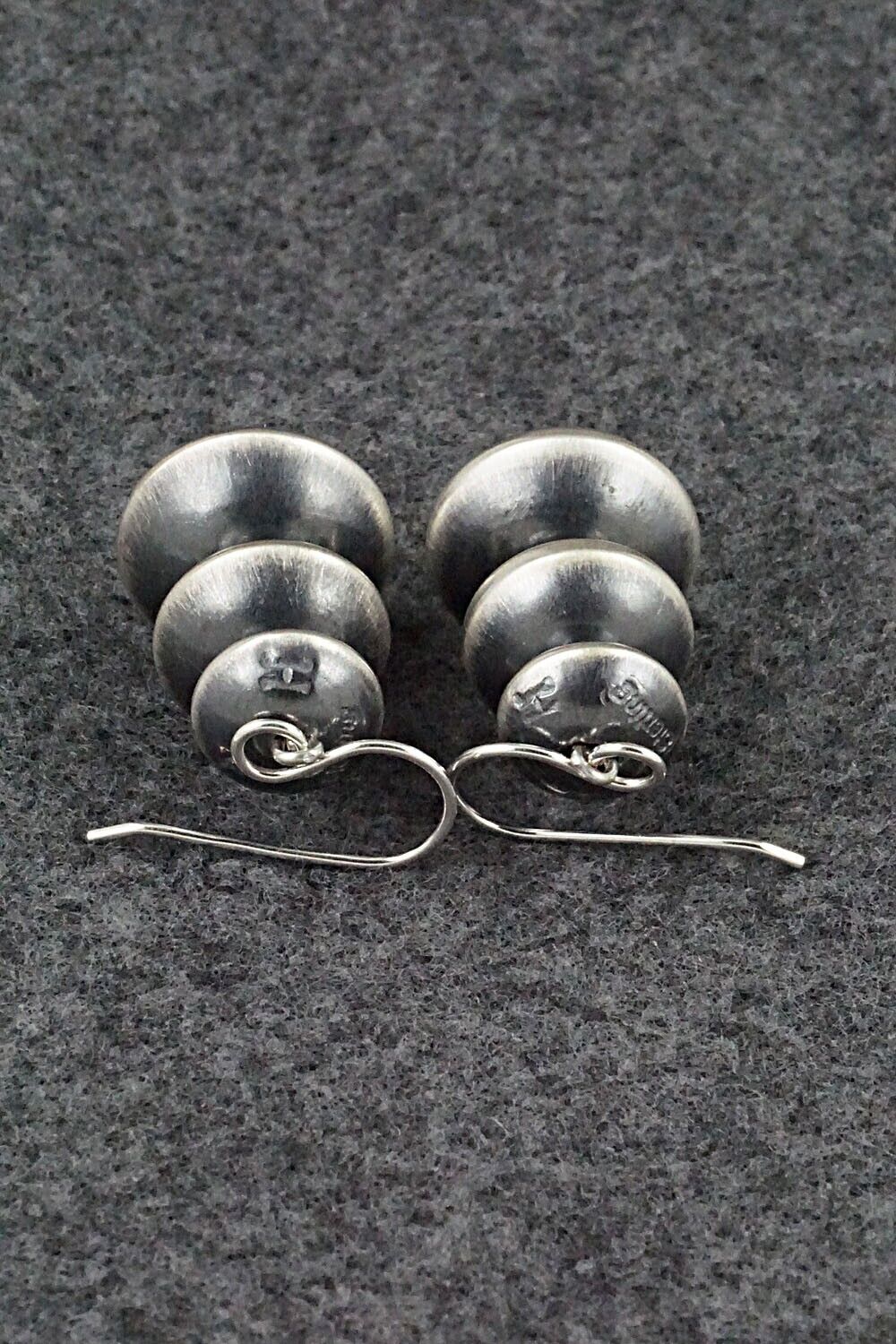 Sterling Silver Navajo Pearl Earrings - Tonisha Haley