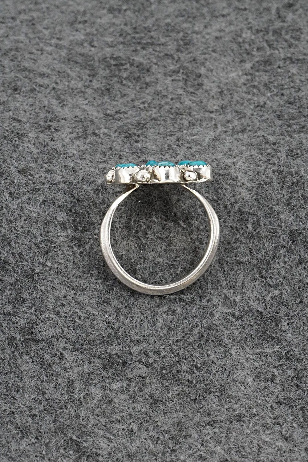 Turquoise & Sterling Silver Ring - Priscilla Reeder - Size 8