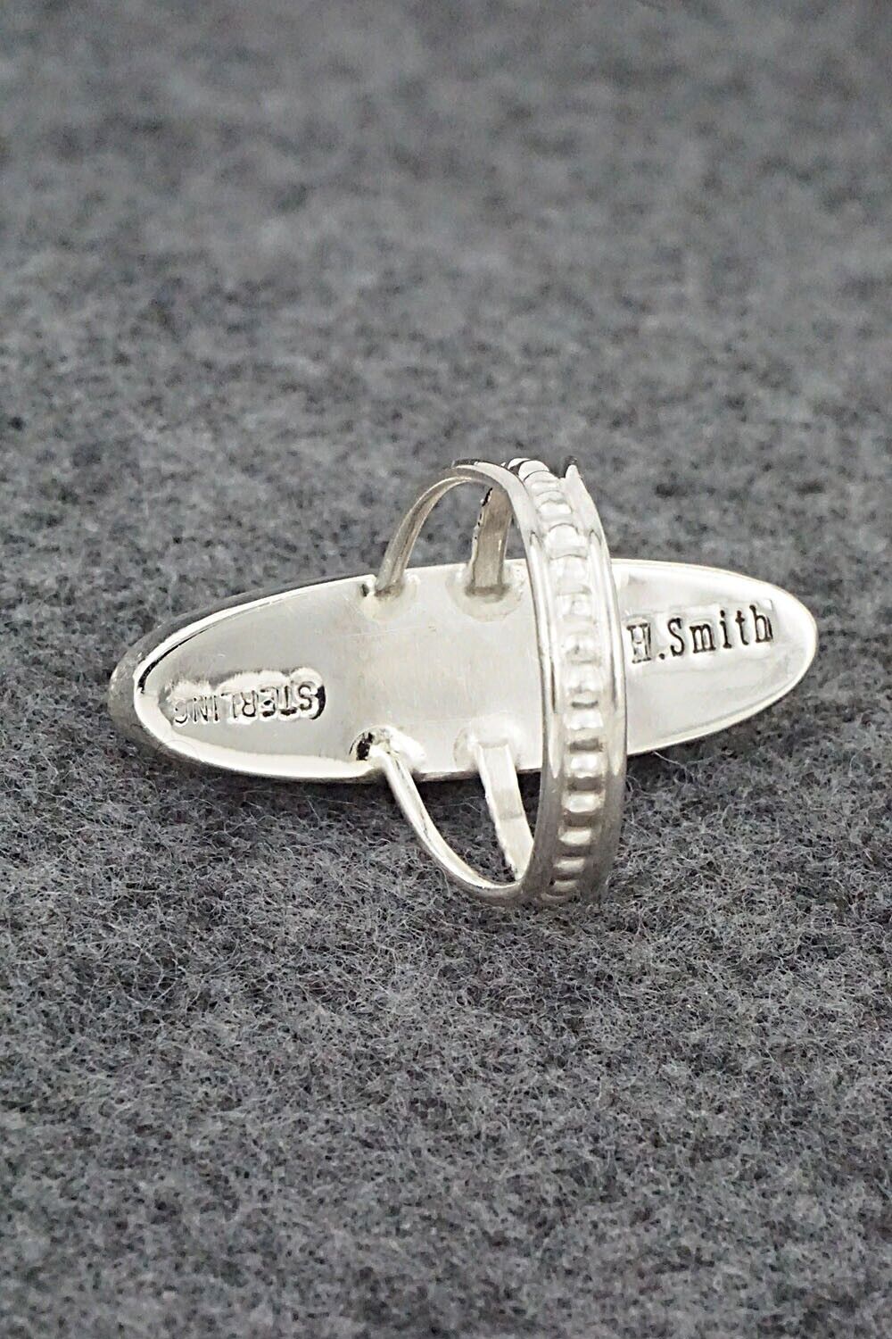 Spiny Oyster & Sterling Silver Ring - Harold Smith - Size 8.25