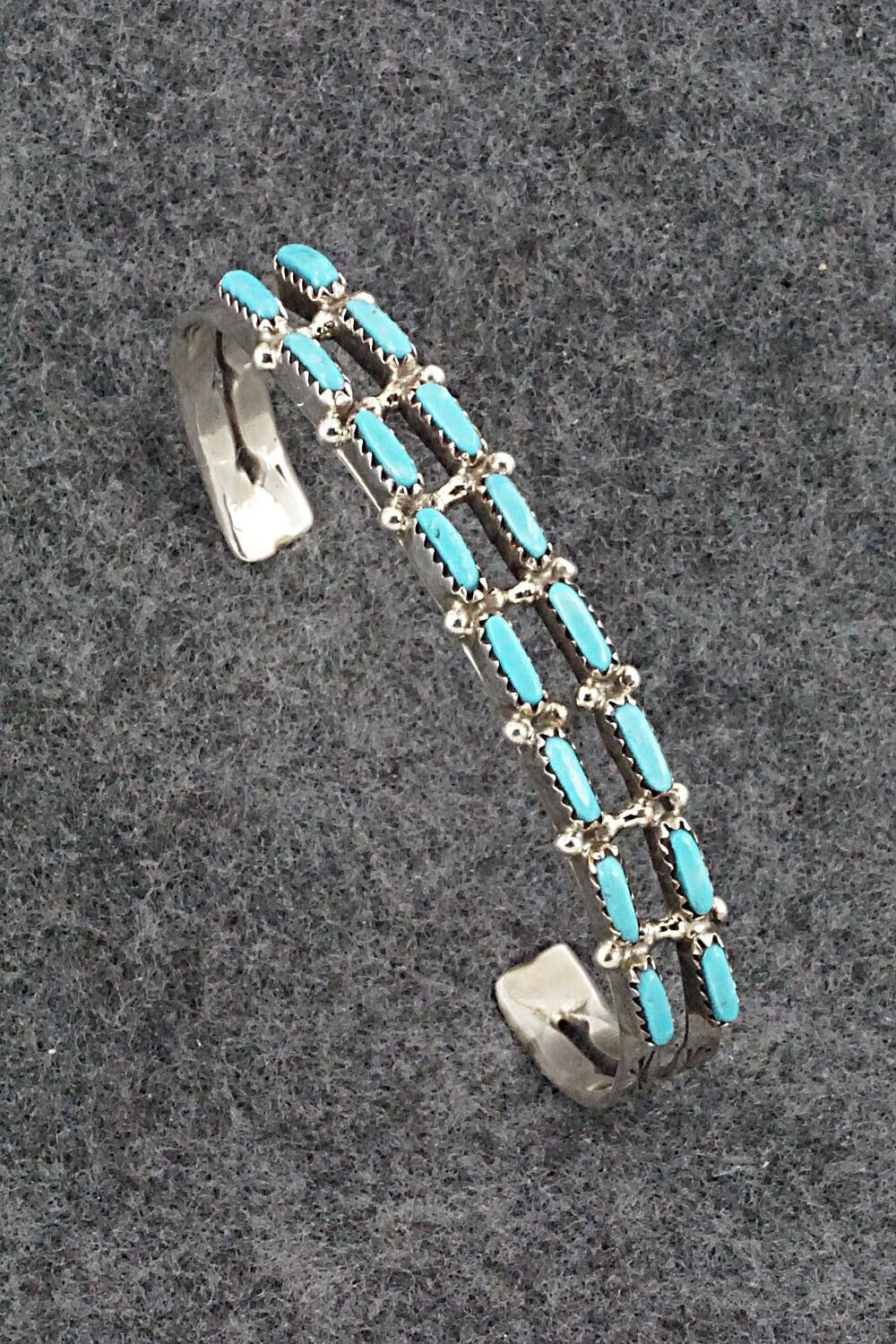 Turquoise & Sterling Silver Bracelet - Murray Hannaweeka