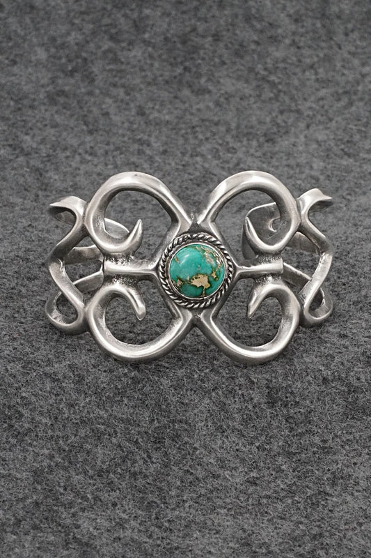 Turquoise & Sterling Silver Bracelet - Eugene Gruber