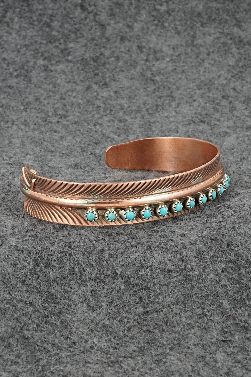 Turquoise & Copper Bracelet - Aaron Davis