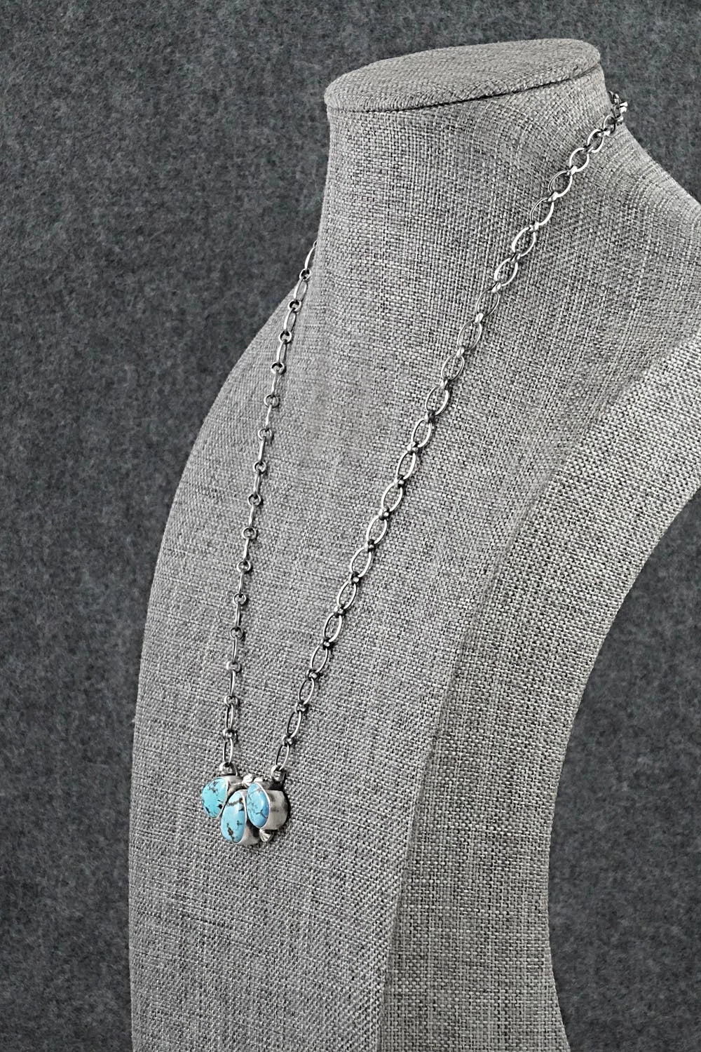 Turquoise & Sterling Silver Necklace - Darrin Livingston